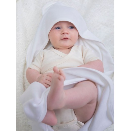 BABY ORGANIC HOODED BLANKET MABZ24