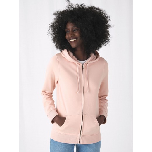 ORGANIC ZIPPED HOOD /WOMEN BCWW36B