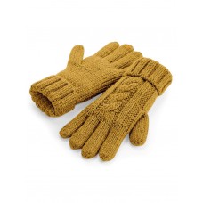 CABLE KNIT MELANGE GLOVES B497