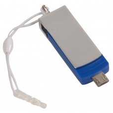 CHIAVETTA USB 4 GB A ROTAZIONE, CON DOPPIO CONTATTO