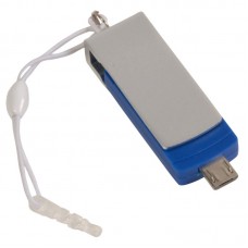 CHIAVETTA USB 4 GB A ROTAZIONE, CON DOPPIO CONTATTO