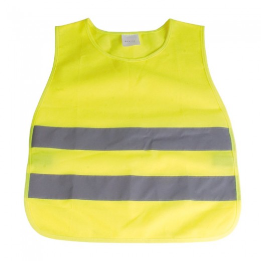 GILET AD ALTA VISIBILITà IN POLIESTERE DI COLORE FLUO CON BANDE CATARIFRANGENTI