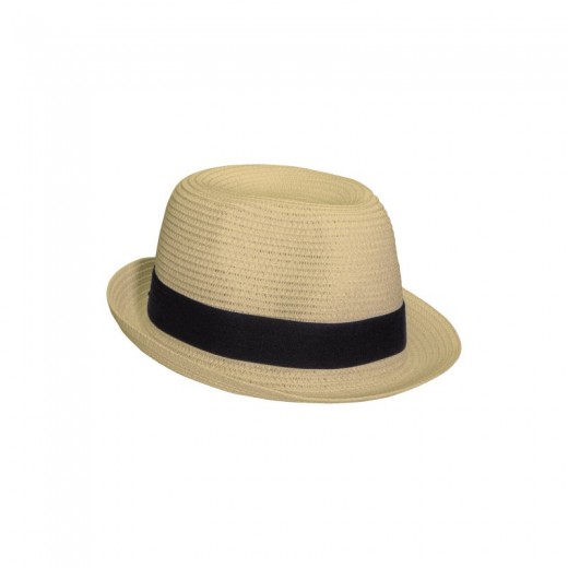 CAPPELLO IN PAGLIA DI CARTA CON FASCIA ELASTICA 3 CM APPLICABILE E PERSONALIZZABILE