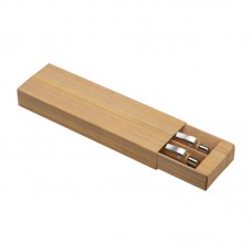 SET DI DUE PENNE A SCATTO IN BAMBOO, DI CUI UNA CON GOMMINO PER TOUCH SCREEN 23803