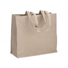 SHOPPER IN COTONE RICICLATO 120 G/M2 CON INTERNO LAMINATO IN PP