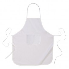 GREMBIULE LUNGO DA CUCINA CON TASCA FRONTALE IN POLIESTERE RICICLATO R-PET, 60X90 CM