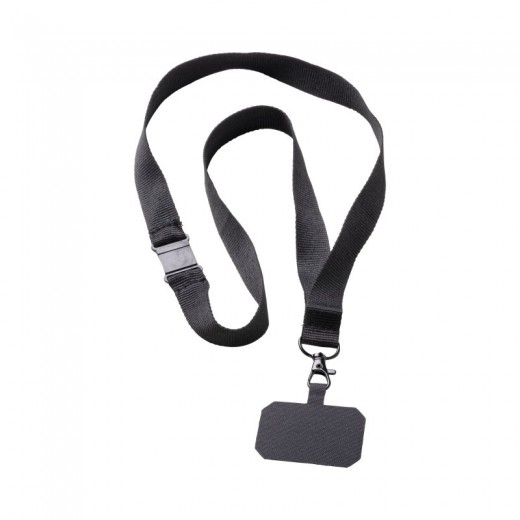 NASTRO COLLO IN POLIESTERE CON TAG PORTACELLULARE 25418