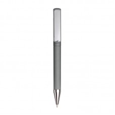 PENNA TWIST IN PLASTICA GOMMATA. CLIP IDONEA A STAMPA LASER TONO SU TONO 25803