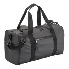 BORSA DUFFLE IN POLIESTERE WATER RESISTANT. TRACOLLA REGOLABILE E REMOVIBILE CON FIBBIA