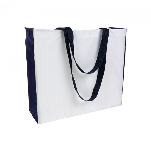 BORSA SHOPPER POLIESTERE 210T BIA/COL 17116