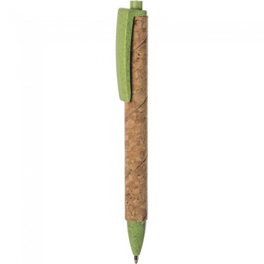 PENNA A SFERA IN SUGHERO E PAGLIA DI GRANO ABS ABS B11114