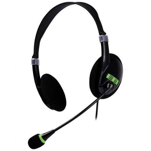 CUFFIA PER SMART WORKING IN PLASTICA . HZ USB E14583