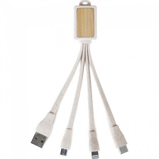 CAVETTO IN PER RICARICA IN PLAGLIA DI GRANO TPE E BAMB USB USB C TPE E14584