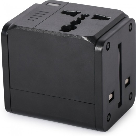 ADATTATORE UNIVERSALE DI CORRENTE IN PLASTICA . . USB E14706