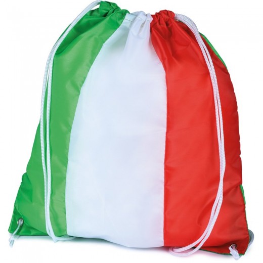 SACCA IN POLIESTERE CON TRICOLORE ITALIANO Q24091