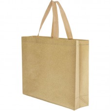 BORSA SHOPPER CON SOFFIETTO TERMOSALDATA IN TNT GLITTERATO Q24271