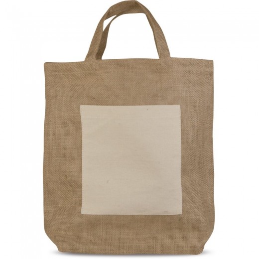 BORSA SHOPPER IN IUTA E COTONE Q24861