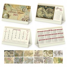 ANTICHE MAPPE - CALENDARIETTO SPIRALATO DA TAVOLO PA062