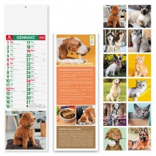 CANI E GATTI - SILHOUETTE MENSILE 12 FOGLI PA191