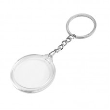 ROUND LABEL - PORTACHIAVI TONDO CON STRUTTURA IN PLASTICA TRASPARENTE PE136