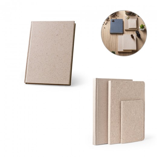 TEAPAD RIGID. Block notes A5 con copertina rigida fabbricata tramite gli scarti delle foglie di tè (65%) 93296