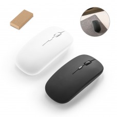 KHAN. Mouse wireless con batteria da 500 mAh in ABS riciclato (100% rABS) 97129
