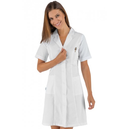 CAMICE DONNA VALENCIA SLIM BIANCO - ISACCO 008570M