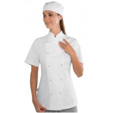 GIACCA LADY CHEF BOTTONI A PRESSIONE - ISACCO 057520M