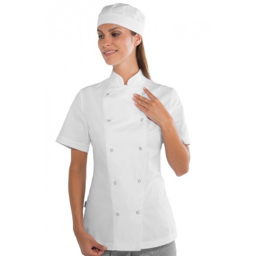GIACCA LADY CHEF BOTTONI A PRESSIONE - ISACCO 057520M