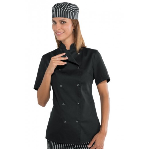 GIACCA LADY CHEF BOTTONI A PRESSIONE - ISACCO 057541M