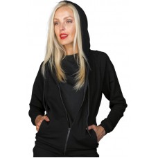 FELPA UNISEX CON ZIP E CAPPUCCIO - ISACCO 130351