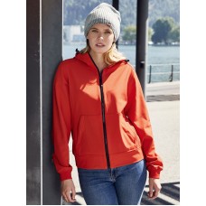 LADIES' HOODED SOFTSHELL JACKET JN1145