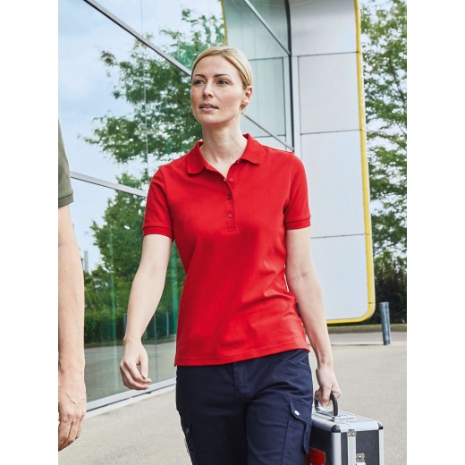 LADIES' BIO STRETCH-POLO WORK - SOLID JN1805