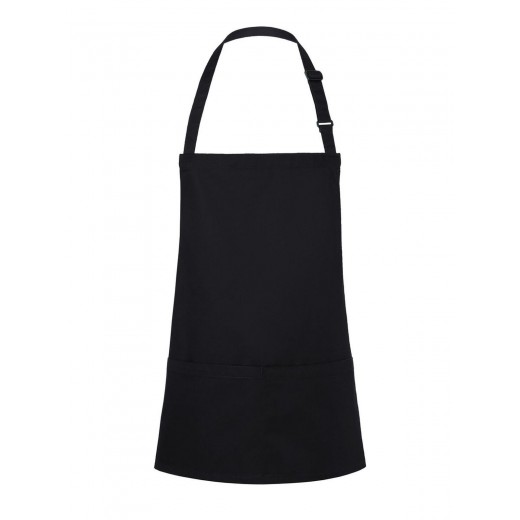 SHORT BIB APRON BASIC WITH BUCKLE AND POCKET      0) KBLS6