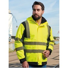 HI-VIS SOFTSHELL RAIN JACKET PRINTABLE COPENHAGEN KXBRSSHRJ