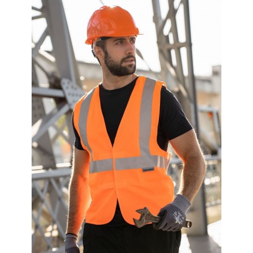 SAFETY VEST WITH 3 REFLECTIVE TAPES KXDR