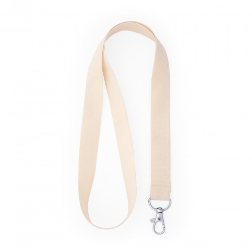 0809 ECO MEET - LANYARD IN COTONE CON MOSCHETTONE