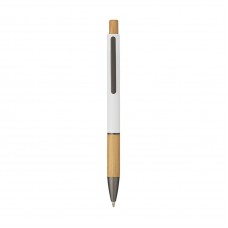 5695 ELOISA - PENNA SFERA SOFT TOUCH IN ALLUMINIO E BAMBOO