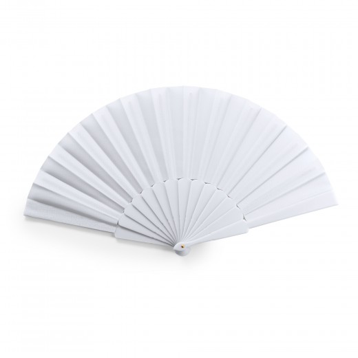 6027 WEDDING - VENTAGLIO CON STECCHE IN PLASTICA E TESSUTO IN POLIESTERE