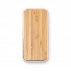 6058 AMBRO - POWER BANK IN BAMBOO E FIBRA DI FRUMENTO