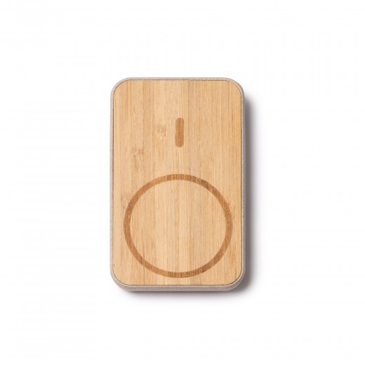6107 OREGOR - POWER BANK IN BAMBOO E FIBRA DI FRUMENTO