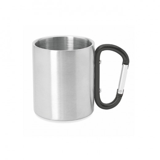 8432 OSLON – TAZZA IN ACCIAIO DOPPIA PARETE CON MOSCHETTONE