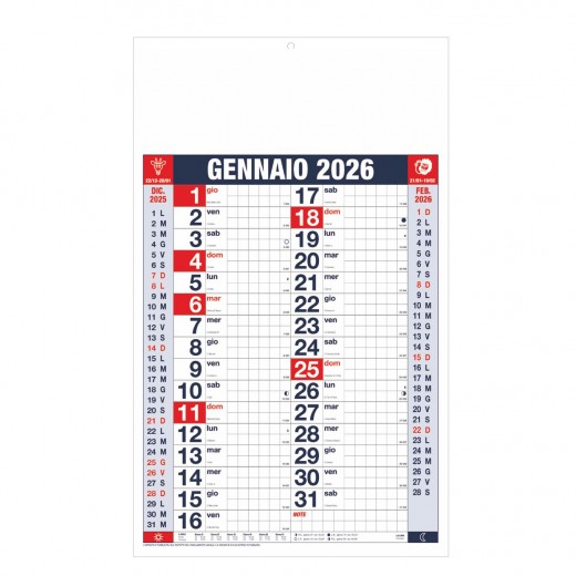 B063  - CALENDARIO OLANDESE QUADRETTATO B063  - CALENDARIO OLANDESE QUADRETTATO