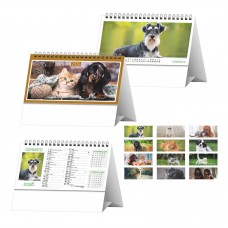 H012 CALENDARIO DA TAVOLO CANI E GATTI