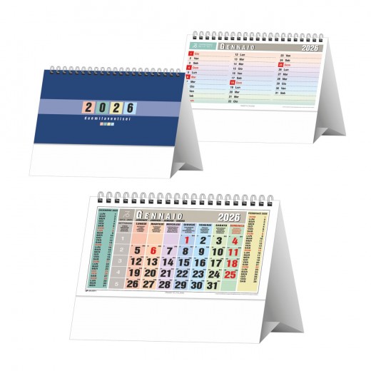 H017 CALENDARIO MULTICOLOR DA TAVOLO H017 CALENDARIO MULTICOLOR DA TAVOLO