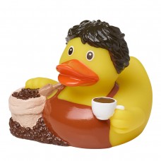 SQUEAKY DUCK, COFFEE 100%PVC