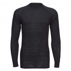 T-SHIRT GIROCOLLO A MANICHE LUNGHE IN LANA MERINO B183