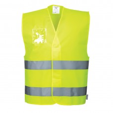 GILET CON PORTA BADGE HI-VIS C475