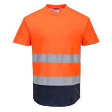 T-SHIRT BICOLORE MESH COTTON COMFORT HI-VIS C395