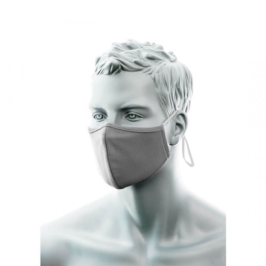 MASCHERA IN TESSUTO ANTIMICROBICO A 2 STRATI CON PONTE NASALE (25PZ) CV34